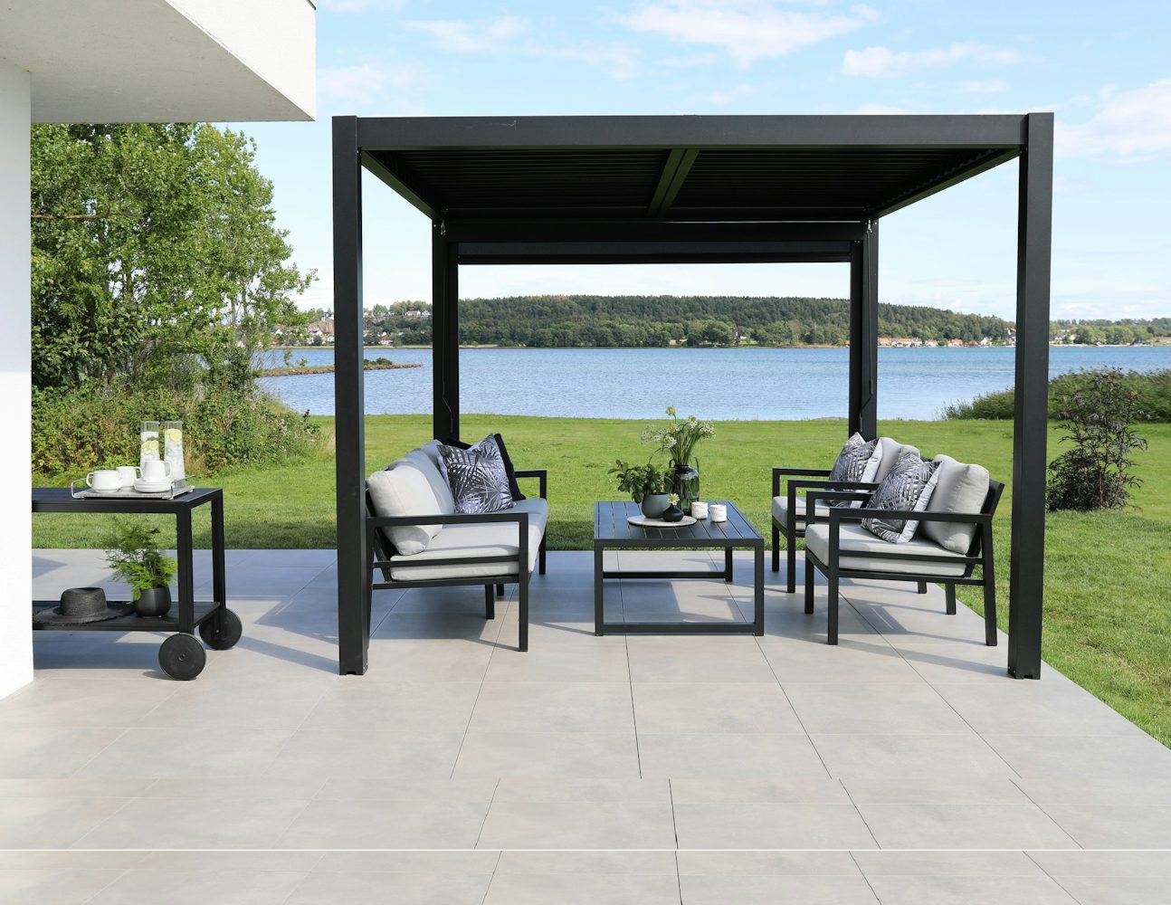 Aluminium overkapping