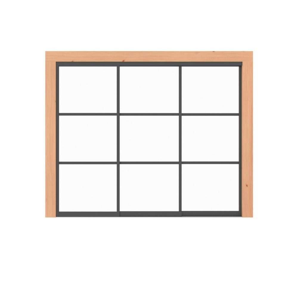 Steel look raammodule