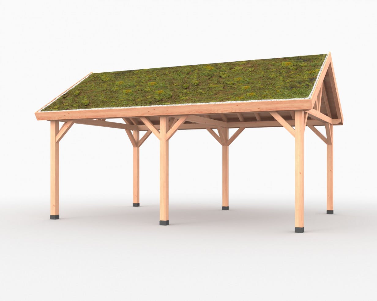 overkapping nubuiten Floriade groen dak