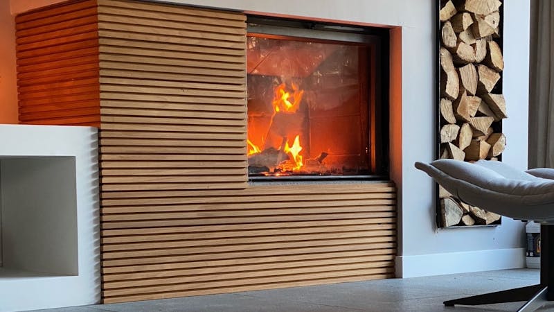 Kachel branden duurzaam hout thermowood milieubewust