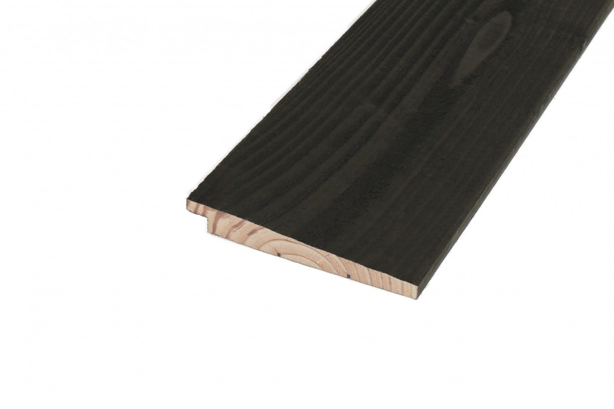 Zwart gespoten plank Zweeds Rabat NuBuiten