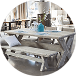 Set steigerhouten meubelen meubels