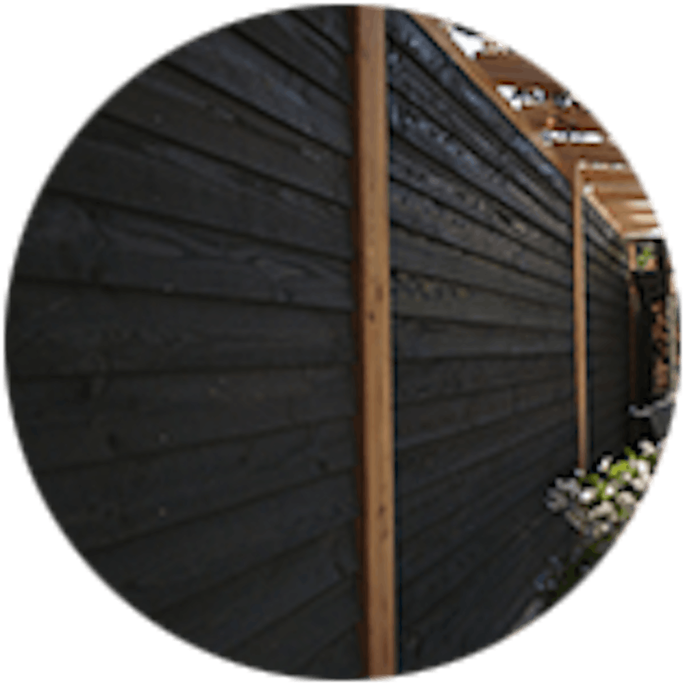 Zweeds Rabat Gevelbekleding zwart