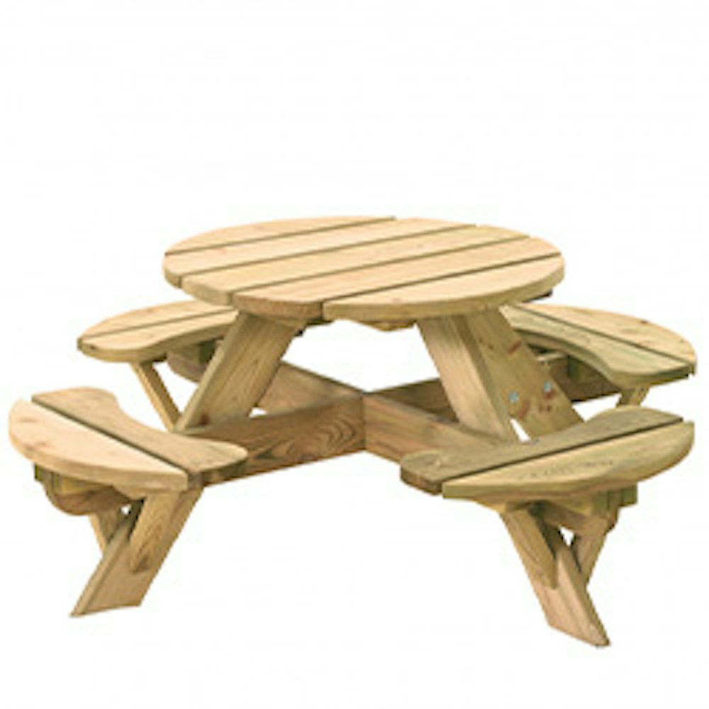 ronde picknicktafel vuren tafel kindertafel buitentafel