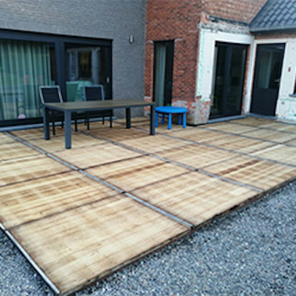 steenschotten voor vlonder tuinpad of verhoging in de tuin