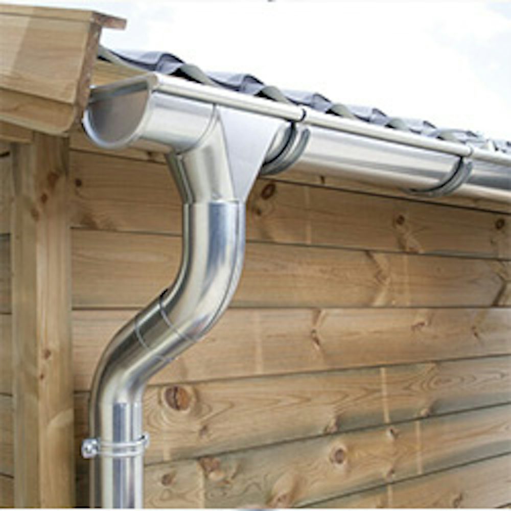 verzinkte afwatering dakgoot blokhut zink