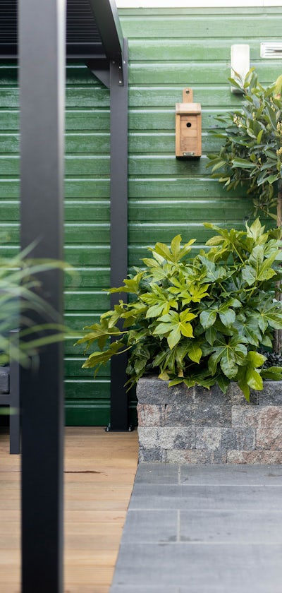 De Grote Tuinverbouwing NuBuiten shutter overkapping inspiratie tuin De Grote Tuinverbouwing NuBuiten shutter overkapping inspiratie tuin