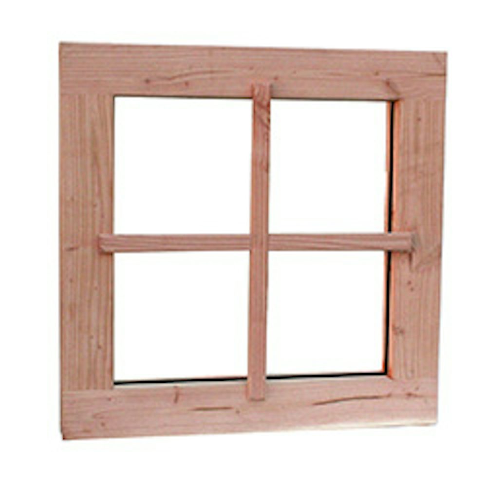 blokhutraam 4-ruits douglas raam nubuiten