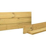 grenen houten schutting blokhutprofiel
