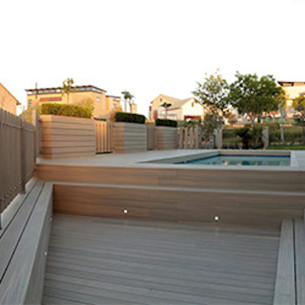 newtechwood composiet vlonderplank kantplank multigrey light