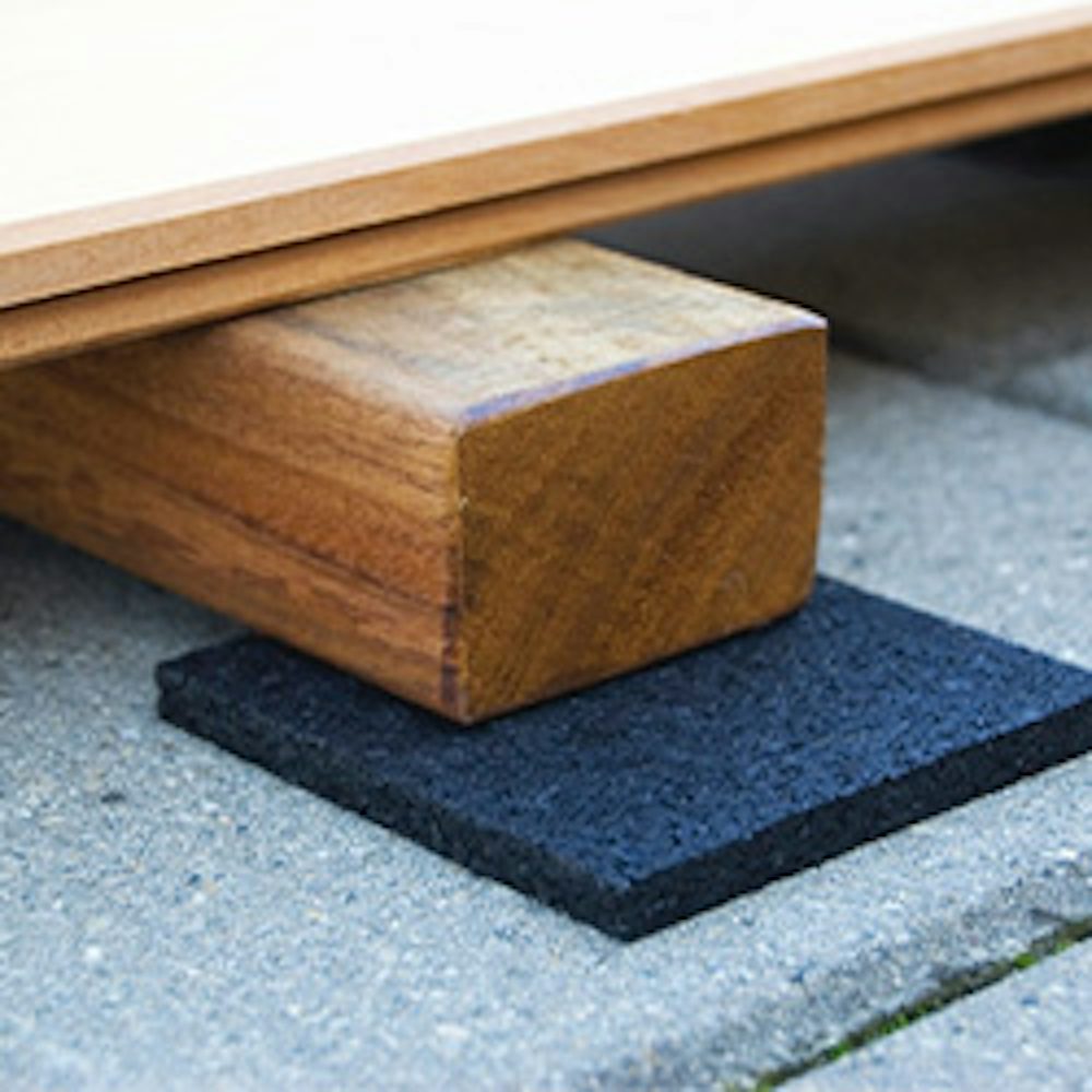 rubberen onderlegger tegeldrager balkendrager nubuiten vlonder