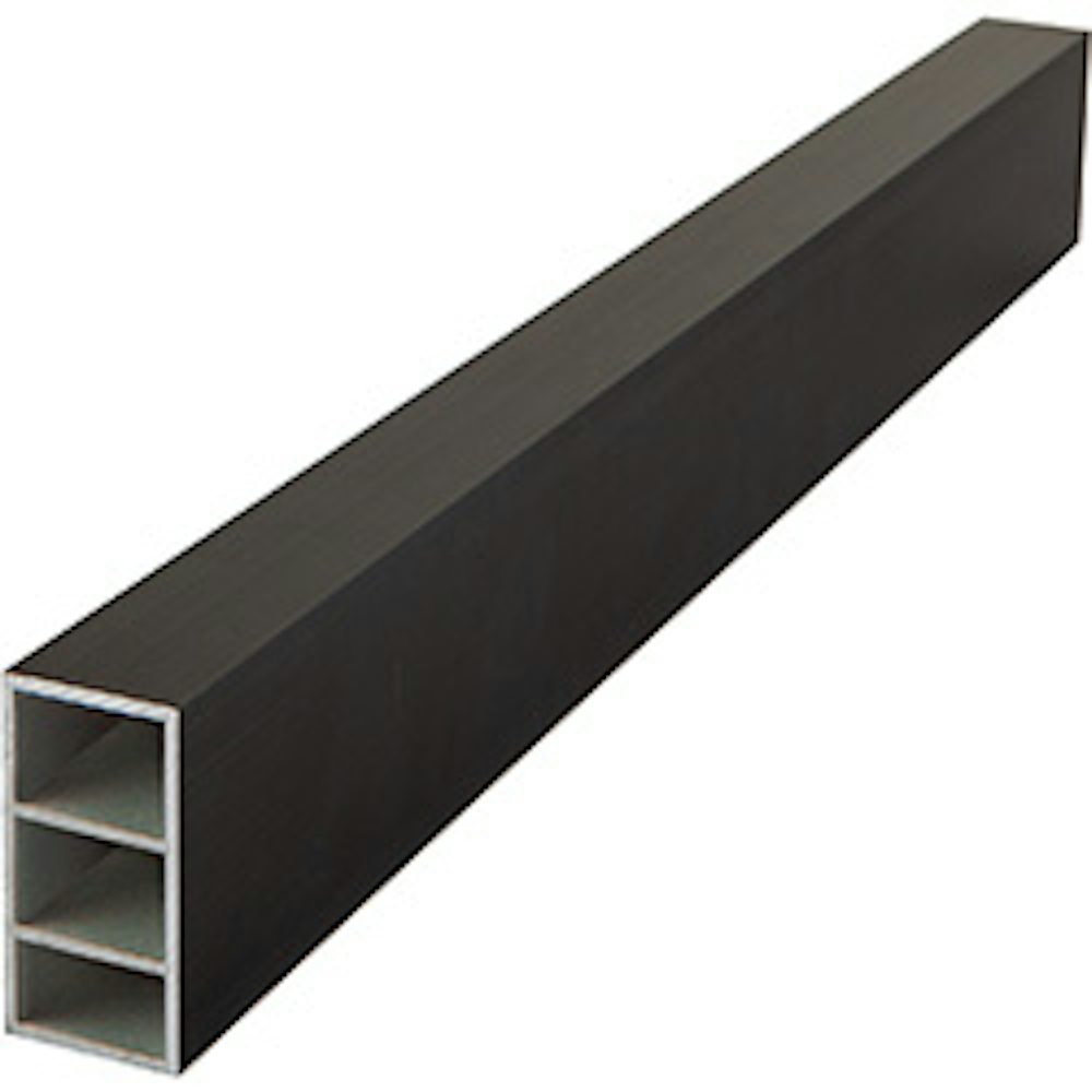 zwart aluminium onderregel fundering vlonder